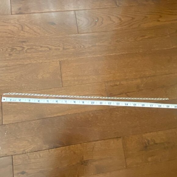 Vintage Sterling silver large link Necklace 19 Inch - Picture 7 of 10